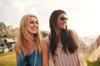 Cheerful Young Female Friends