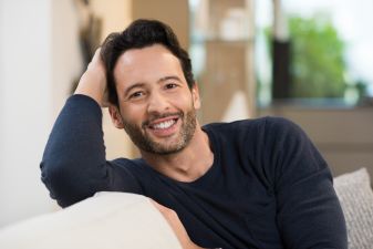 Portrait of a smiling happy men