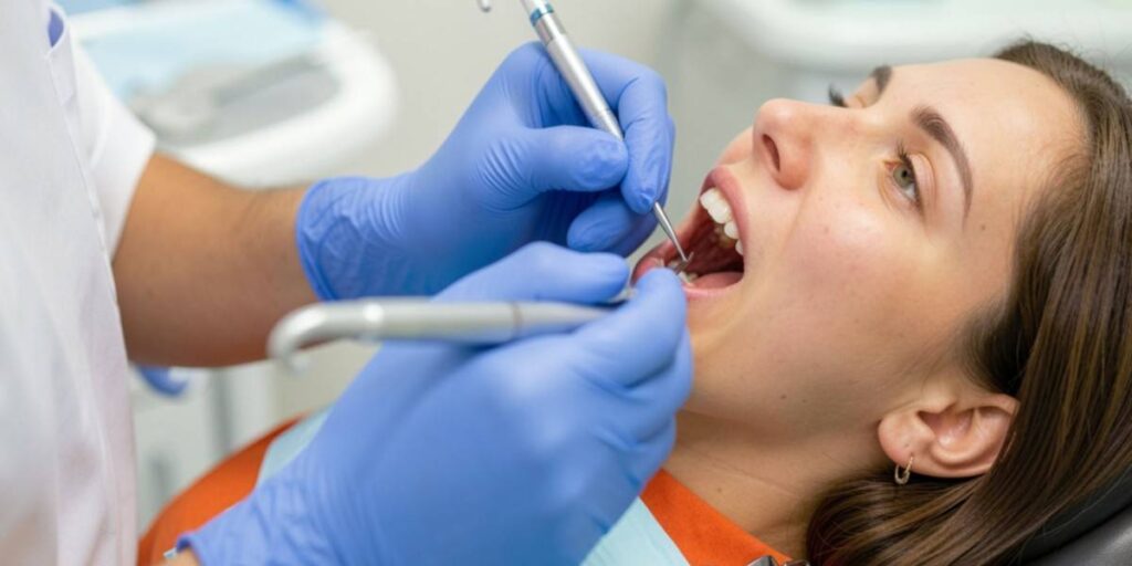Professional whitening for sensitive teeth and smile care